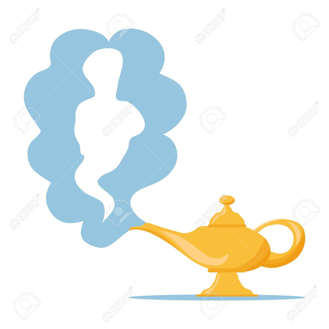 Illustration of Magic Lamp Magic Lamp Vector Magic Lamp Drawing 17214769 Vector  Art at Vecteezy, image size:1300x1300