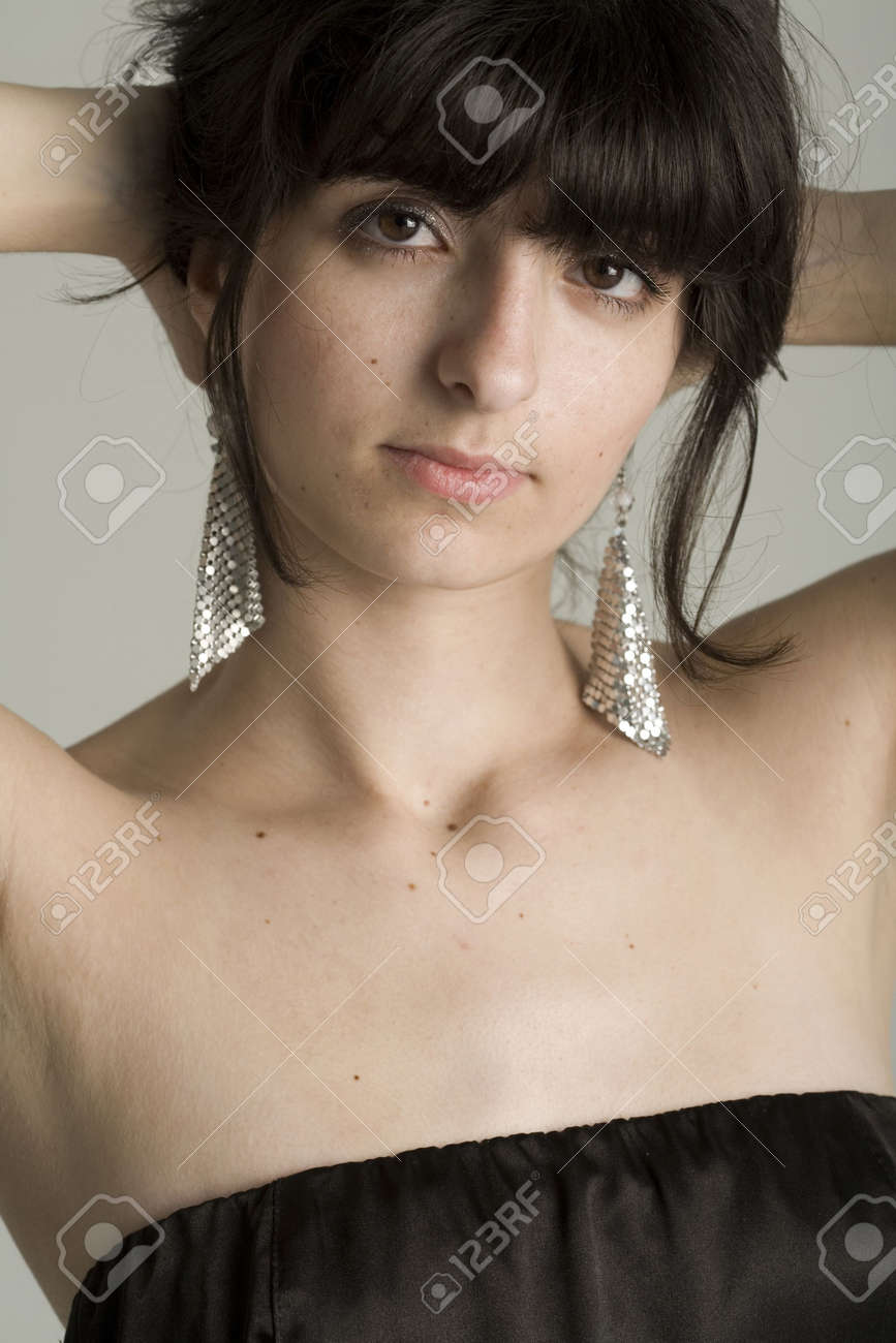 An 18 Year Old Exotic Brazilian Model With Short Dark Hair