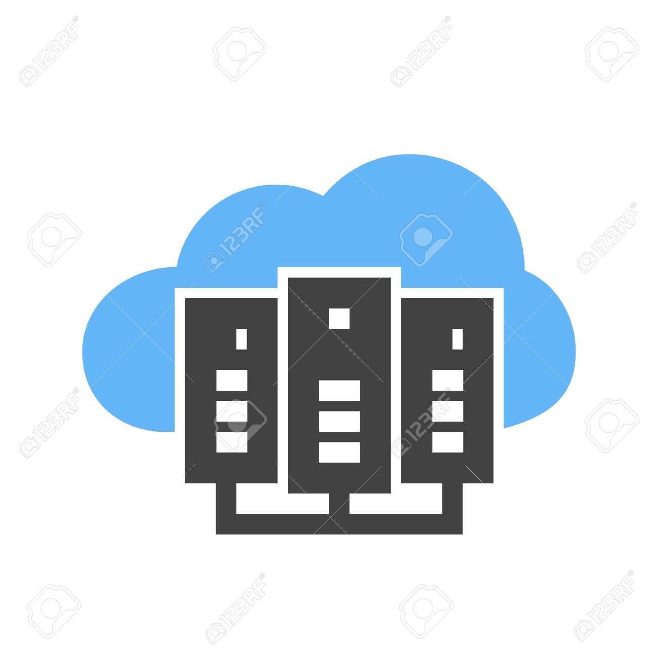 cloud computing server icon vector image can also be used