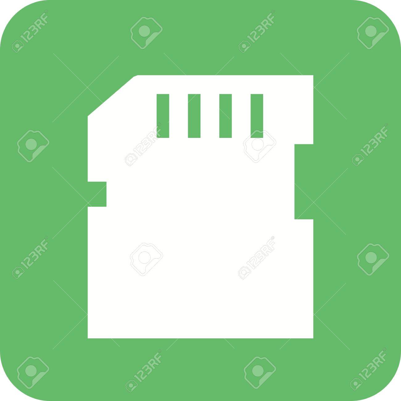 Sd カード メモリー カード カードのアイコン ベクトル画像 コンピューターとハードウェアの使用もできます Web アプリ 携帯アプリ 印刷媒体での使用に適しています のイラスト素材 ベクタ Image