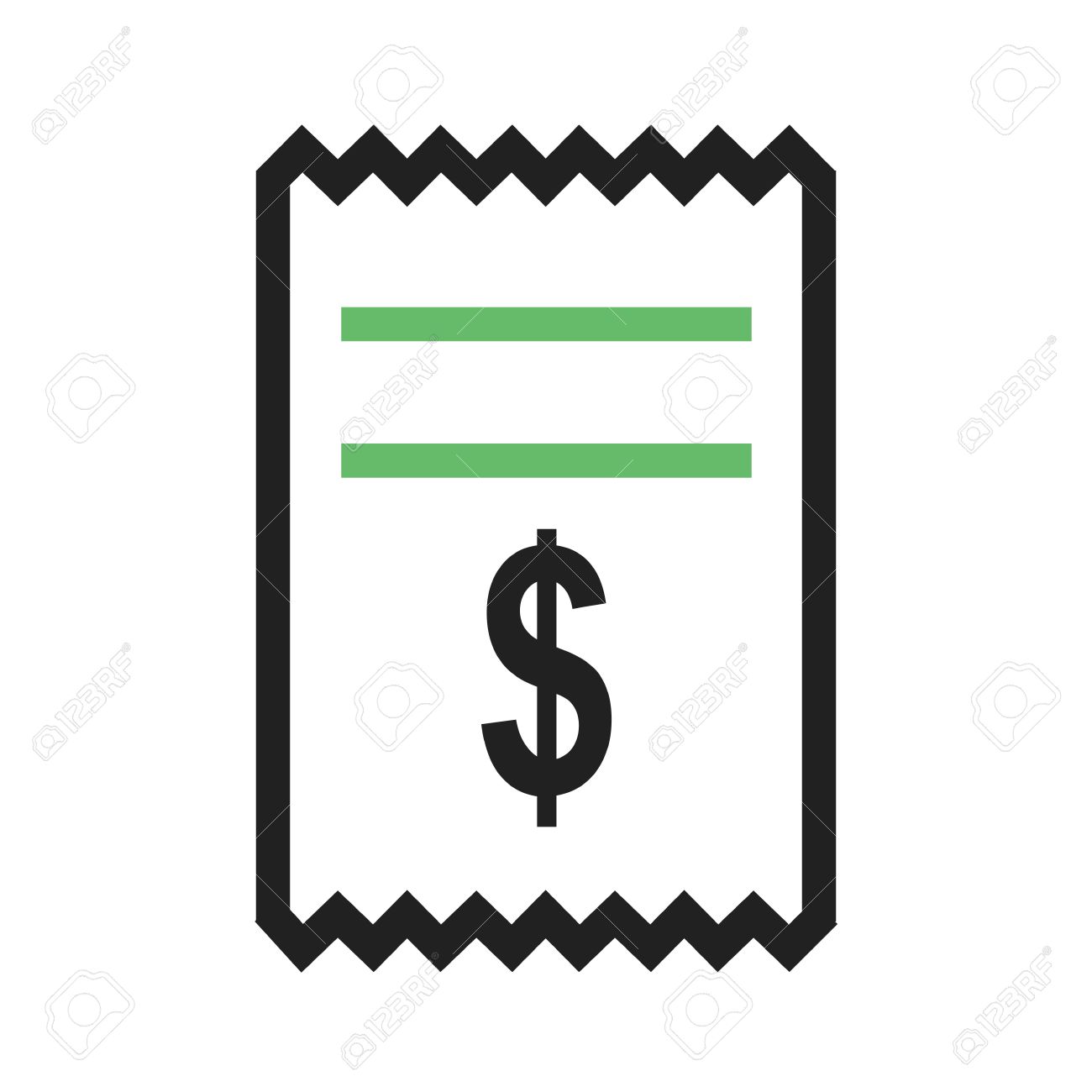 dollar cash receipt icon vector image can also be used for