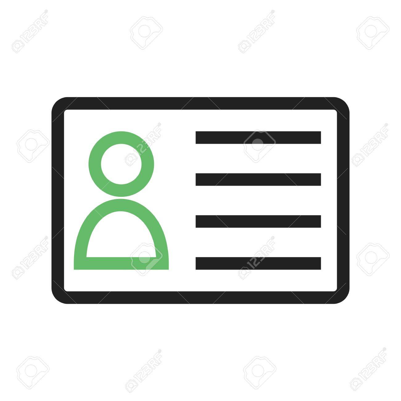 identity card information account icon vector image can also identity card office