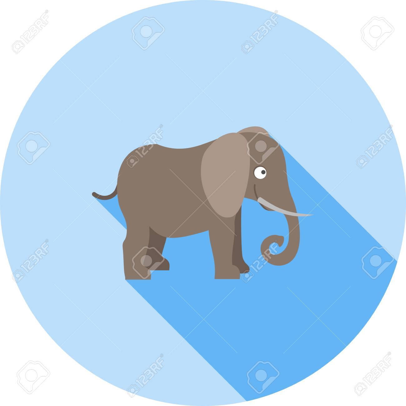 象 アフリカ トランクのアイコンのベクトル画像動物や昆虫の使用もできます 携帯アプリ Web アプリ 印刷メディアに適しています のイラスト素材 ベクタ Image