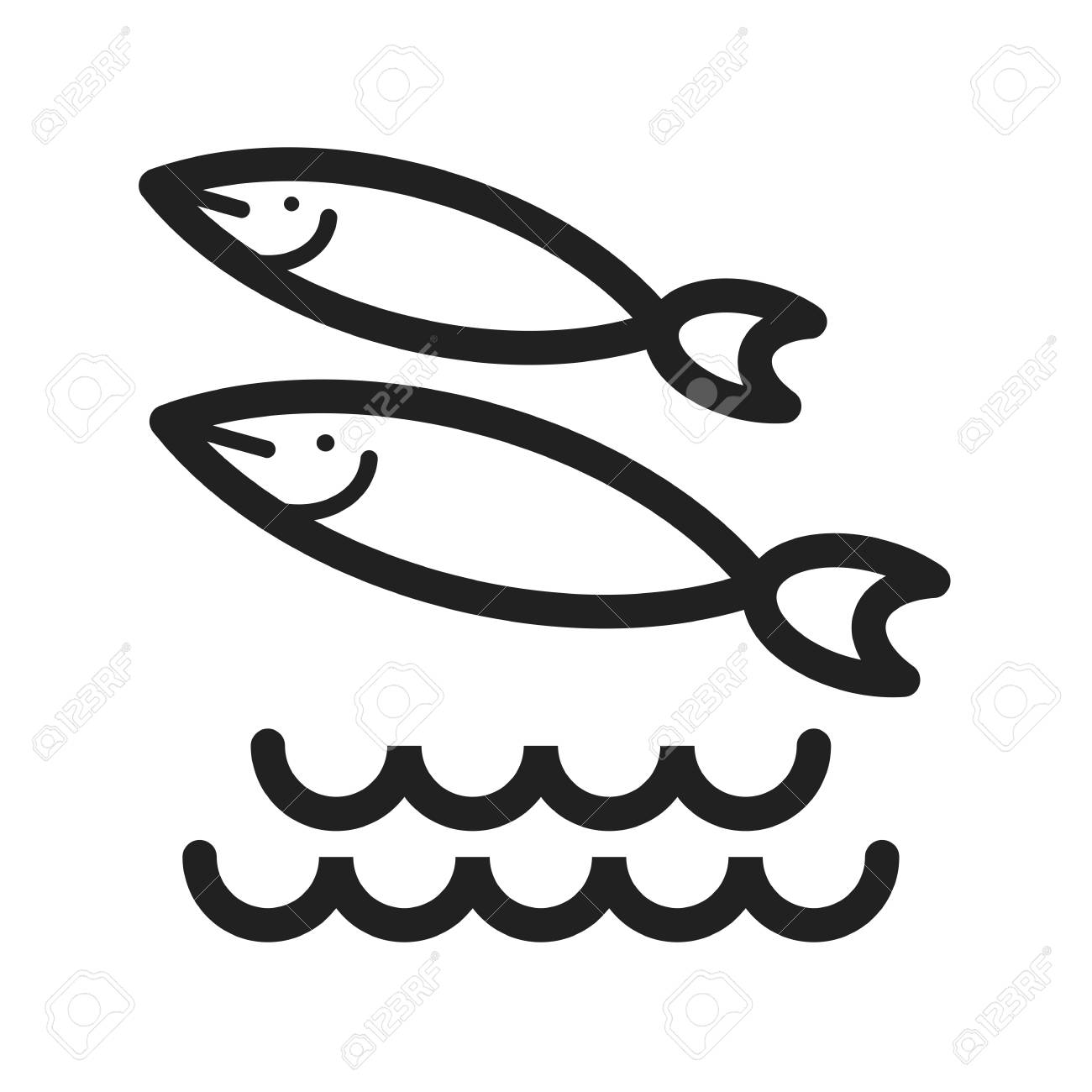 魚 海 水泳のアイコン ベクトル画像 海の使用もできます Web アプリ 携帯アプリ 印刷媒体での使用に適しています のイラスト素材 ベクタ Image