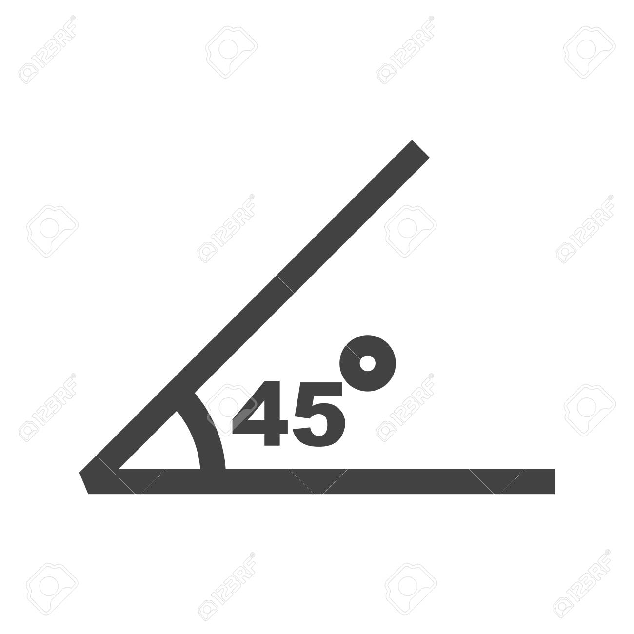 数学 幾何学 角度アイコン ベクトル画像 数学記号の使用もできます Web アプリ 携帯アプリ 印刷媒体での使用に適しています のイラスト素材 ベクタ Image