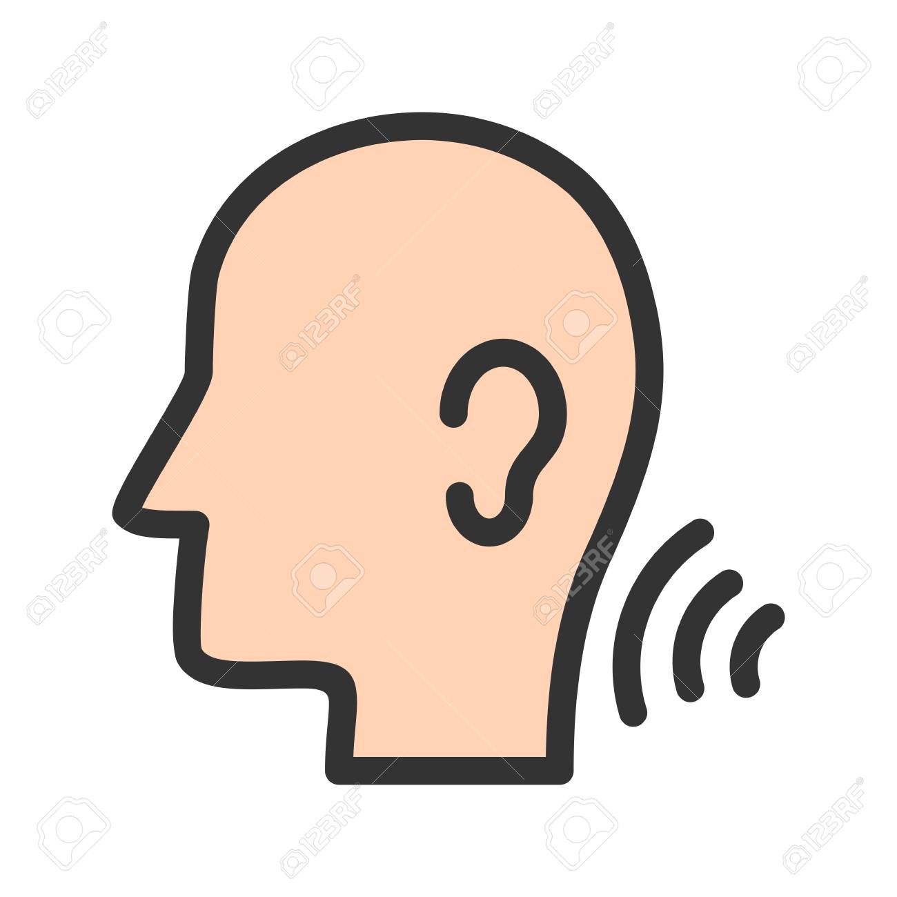 listening skills understand icon vector image can also be