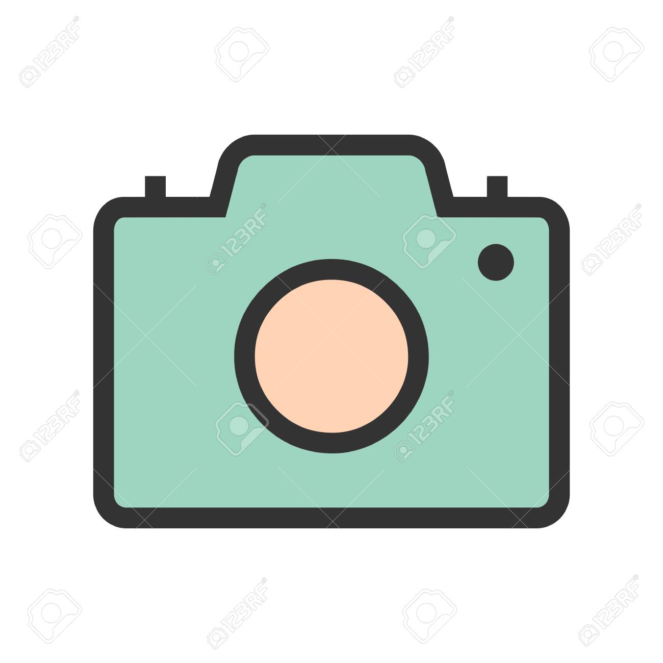 カメラ 画像 画像アイコンベクター画像 夏 レクリエーション 楽しみにも使用できます モバイルアプリ ウェブアプリ 印刷メディアでの使用に適しています のイラスト素材 ベクタ Image