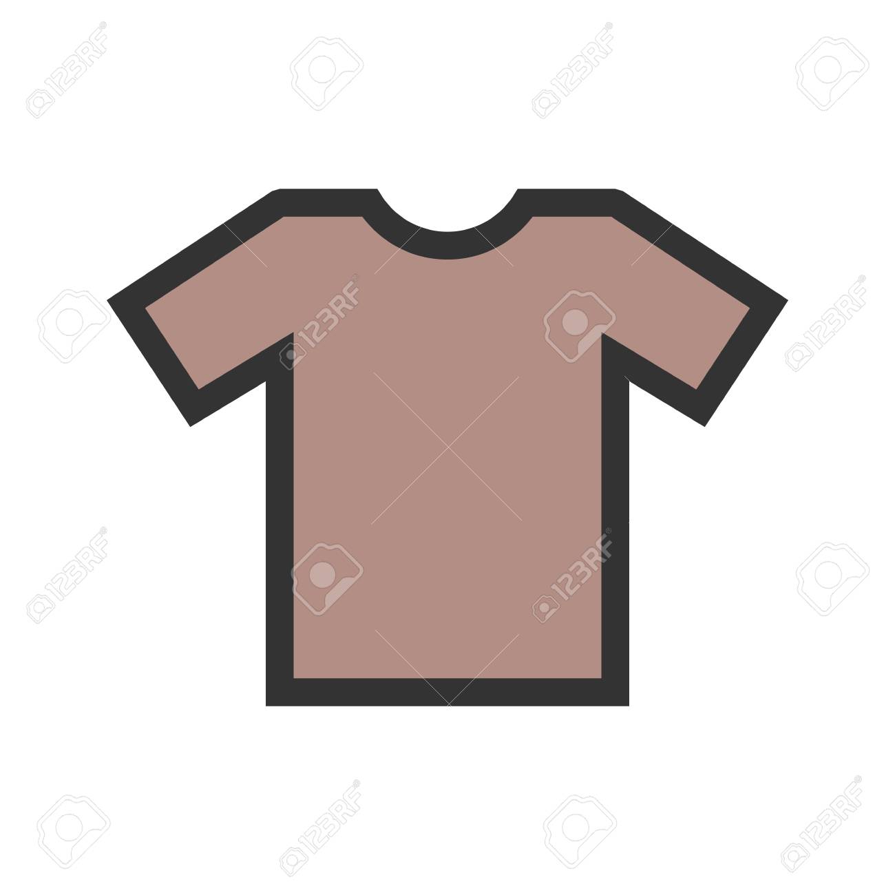 シャツ プレーン デザインアイコンベクトル画像 服やファッションにも使用できます Web アプリ モバイル アプリ 印刷メディアに適しています の イラスト素材 ベクタ Image