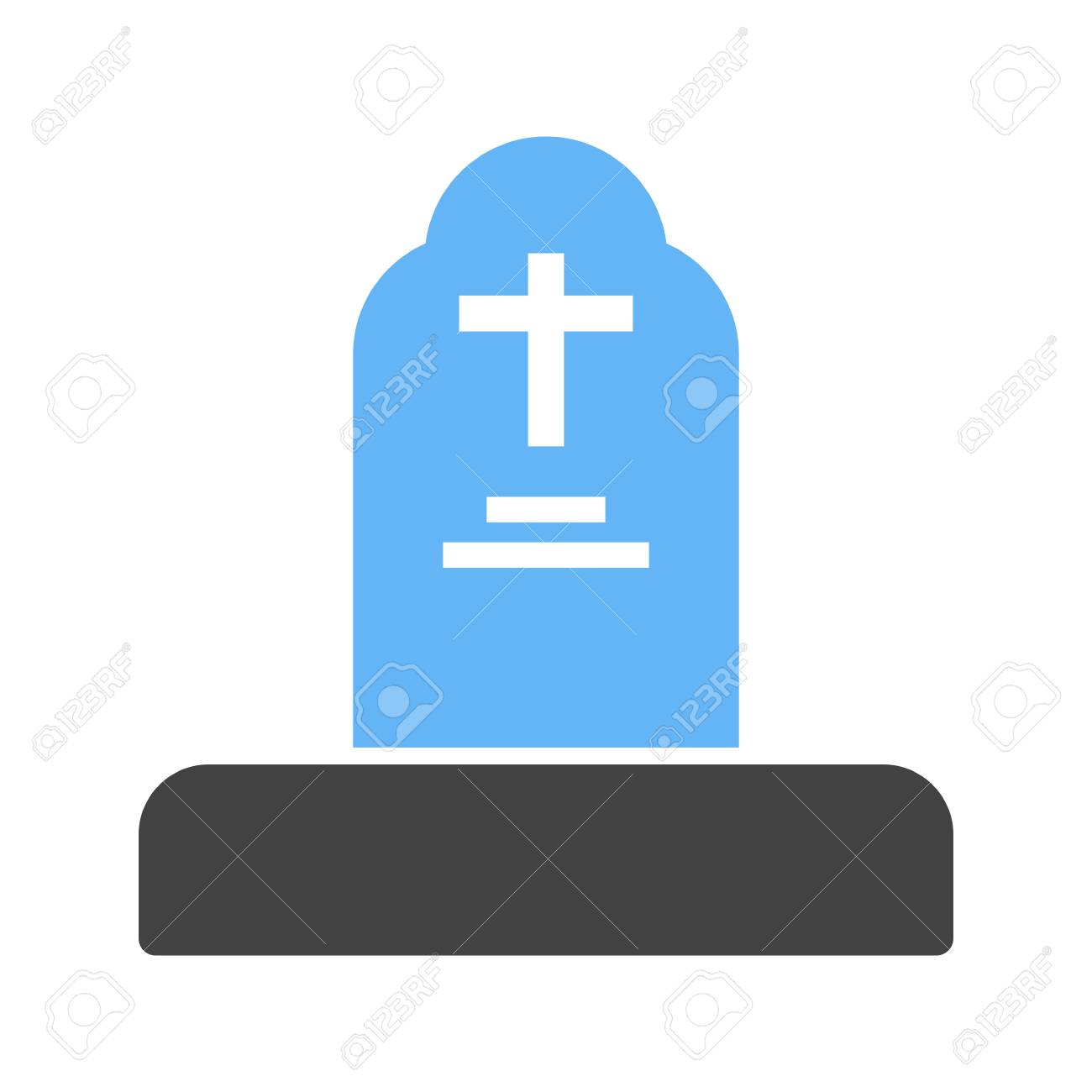 墓の葬儀のアイコンのイラスト素材 ベクタ Image