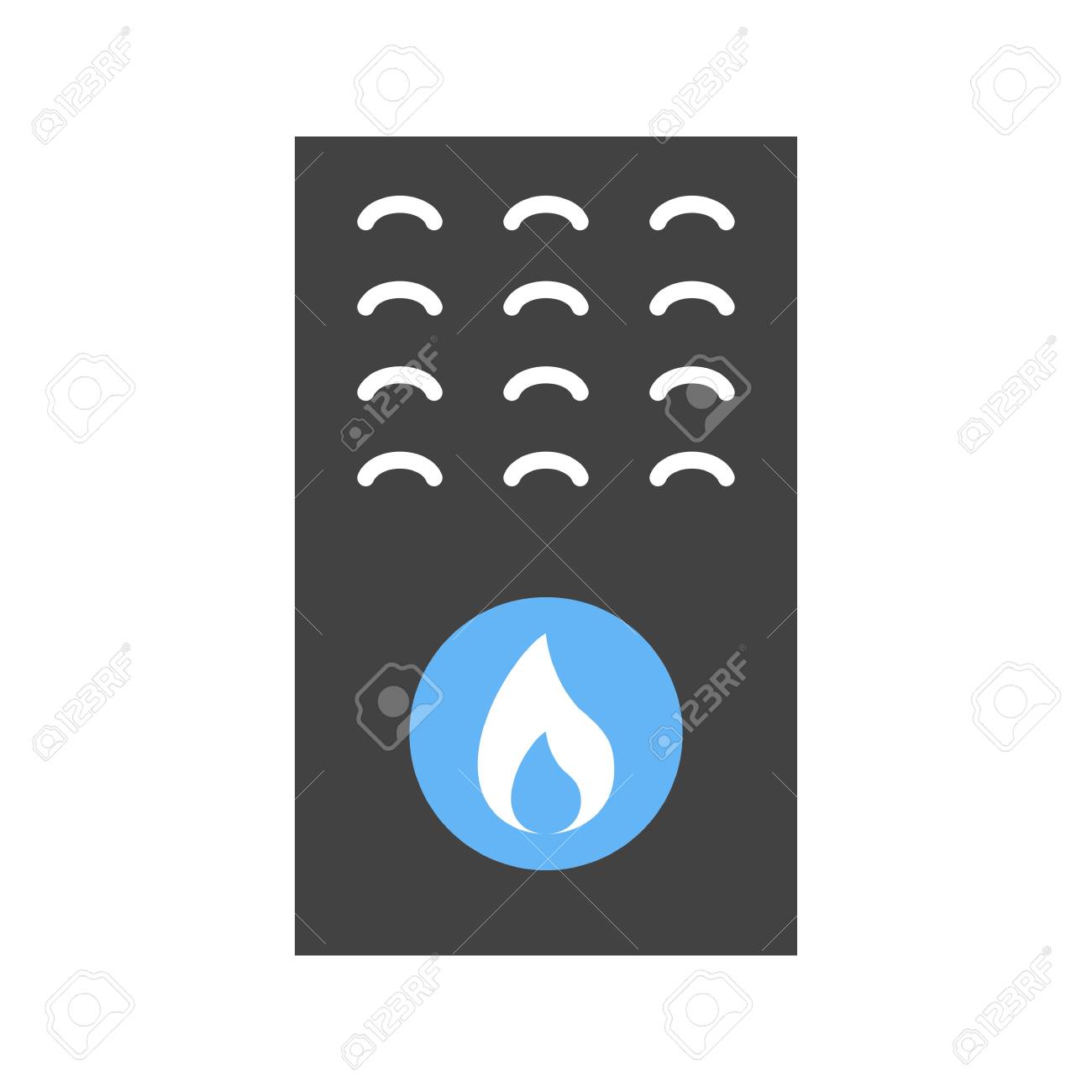 ガス炉アイコンイラストデザインのイラスト素材 ベクタ Image 95985633