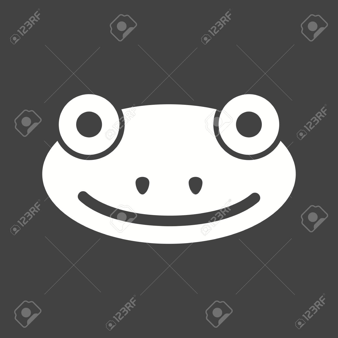 カエルの顔のアイコン のイラスト素材 ベクタ Image 9812