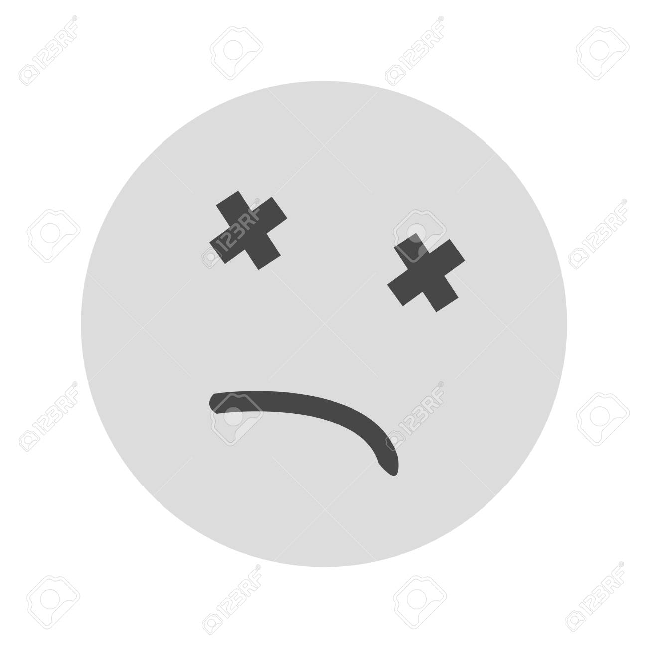Dead Face Icon Royalty Free Cliparts Vectors And Stock Illustration Image 100668413