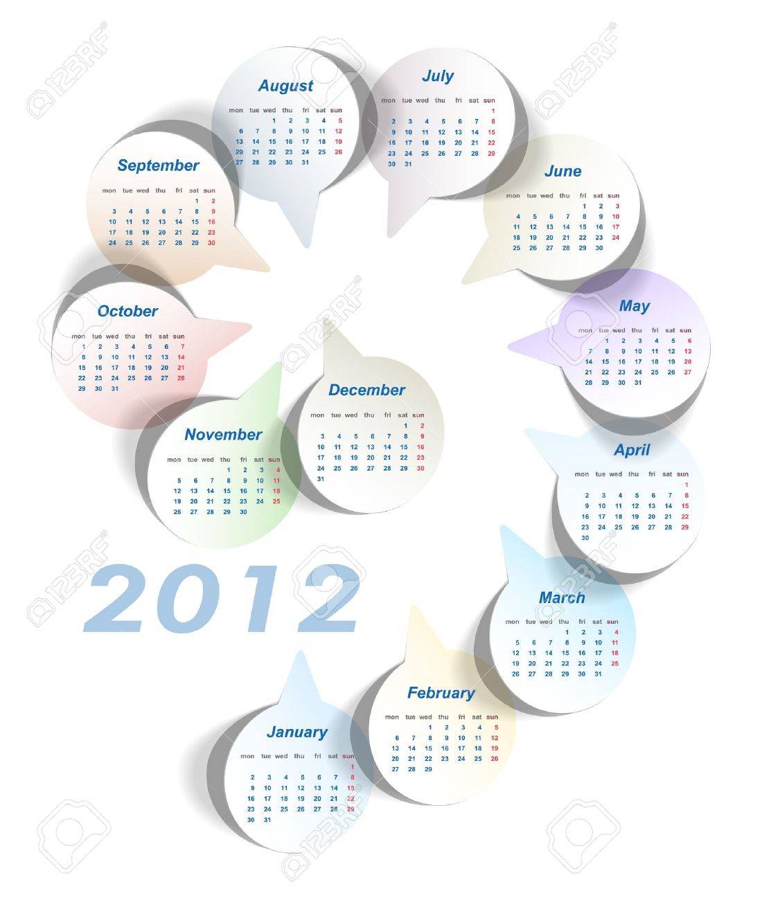 ベクトル カレンダー 月曜日に 1 週間の開始 のイラスト素材 ベクタ Image ベクトル カレンダー 月曜日に 1 週間の開始 のイラスト素材 ベクタ Image