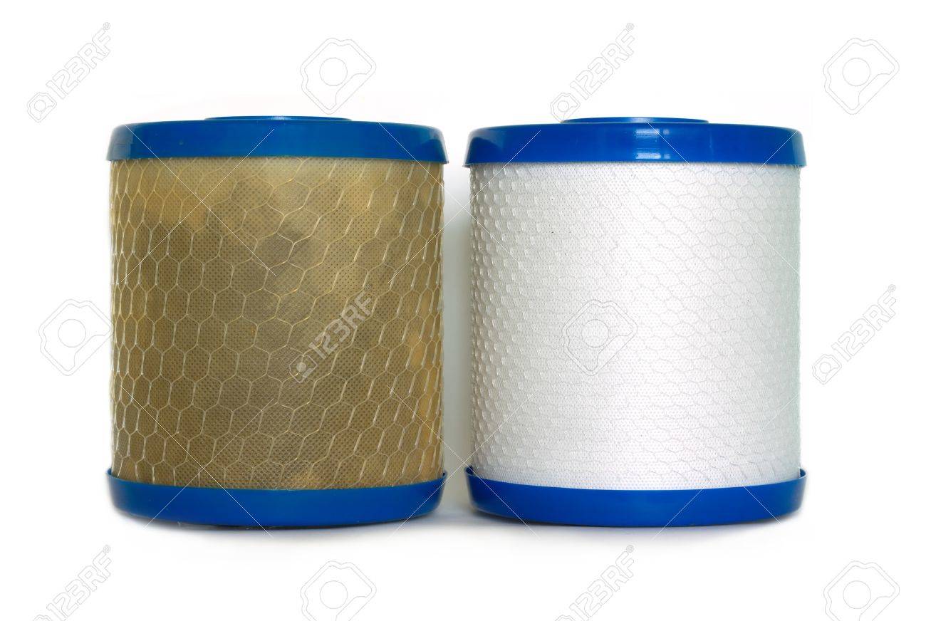 Old And New Clean And Dirty Water Filter Isolated On White Closeup Stock Photo Picture And Royalty Free Image Image 19667723