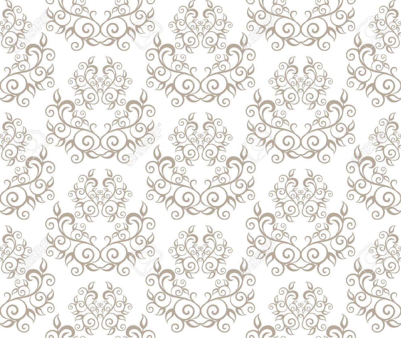 花柄ヴィンテージ クラシック ブドウのエレガントなシームレス パターン ベクトル図 のイラスト素材 ベクタ Image