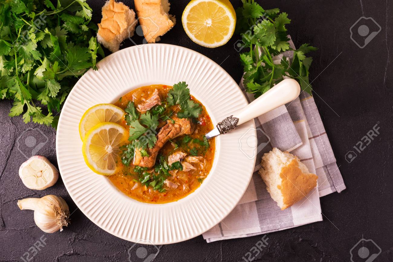 Traditional Jewish Wedding And Holyday Yemenite Vegetable Beef Soup Marak Temani. Yom Kippur. Israeli Cuisine Stock Photo, Picture And Royalty Free Image. Image 82658094.