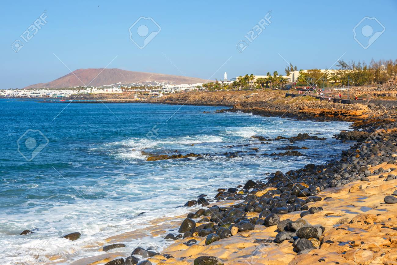 Promenade In Marina Rubicon In Playa Blanca Lanzarote Canary