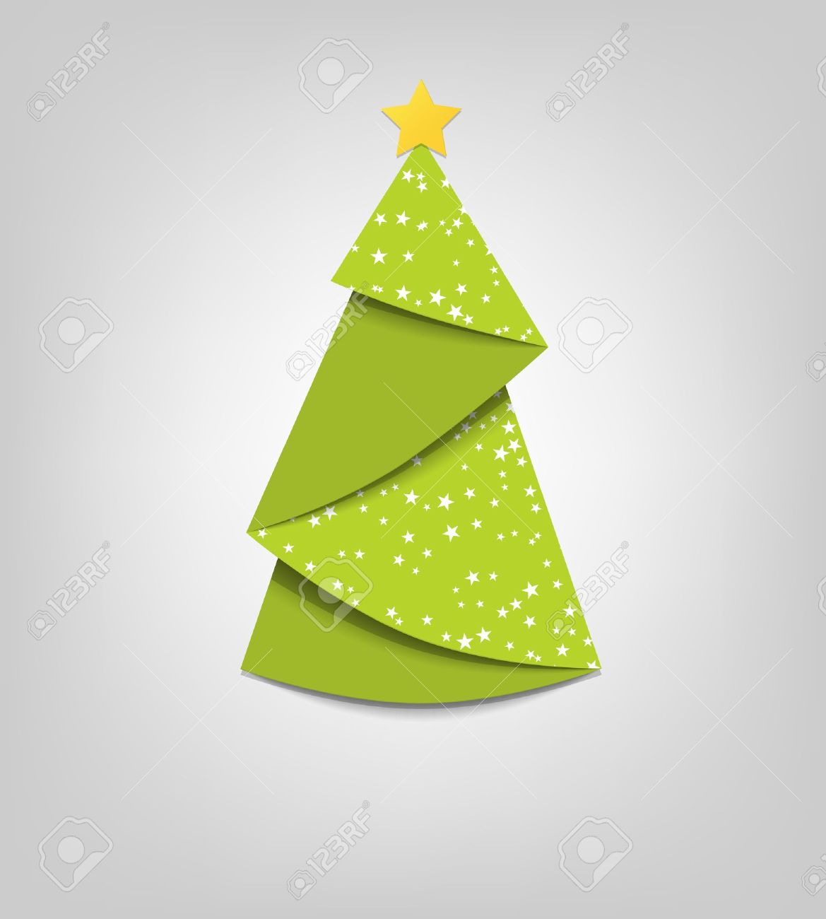 Creative Christmas Tree Card Origami