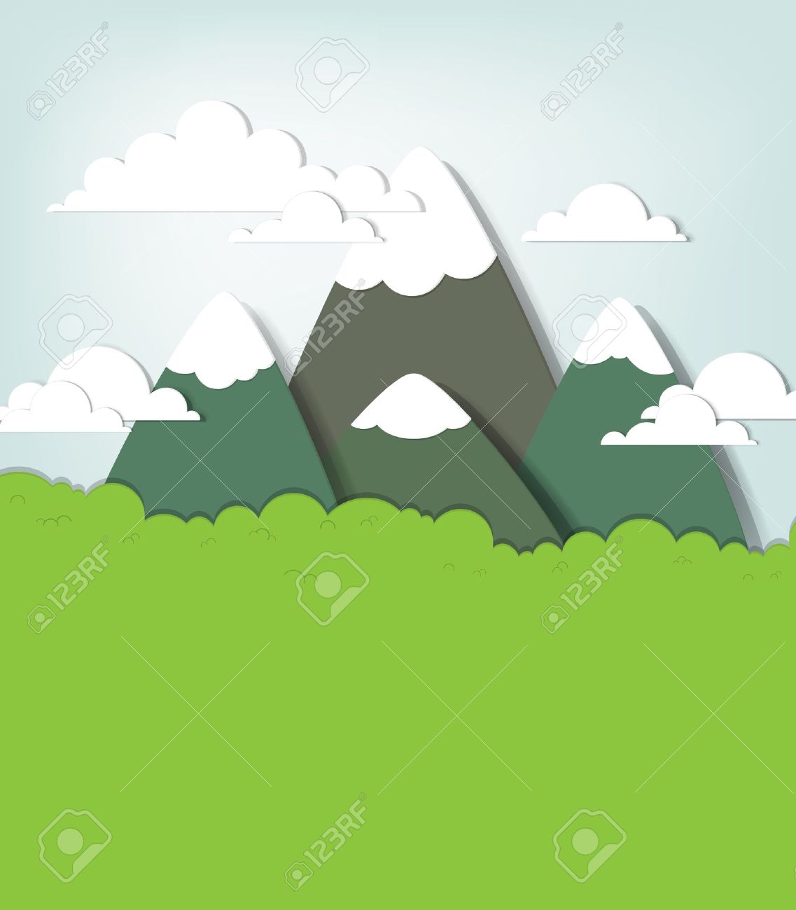 Mountain landscape creative vector applique - 15402361 Mountain landscape creative vector applique - 15402361