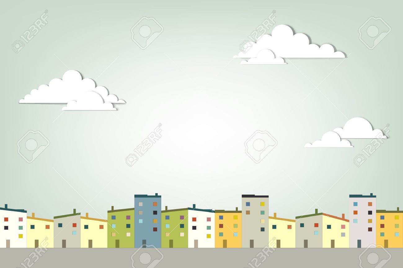 panorama town creative vector applique - 15402354 panorama town creative vector applique - 15402354