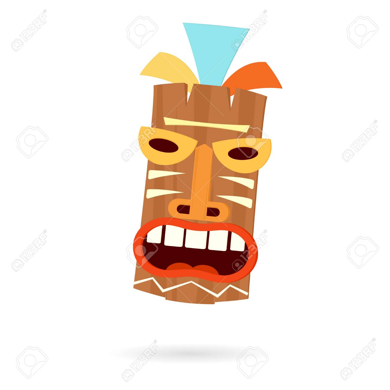 Tiki Mask Head Clip-art Design Illustration. Royalty Free Cliparts ... Tiki Mask Head Clip-art Design Illustration. Royalty Free Cliparts ...