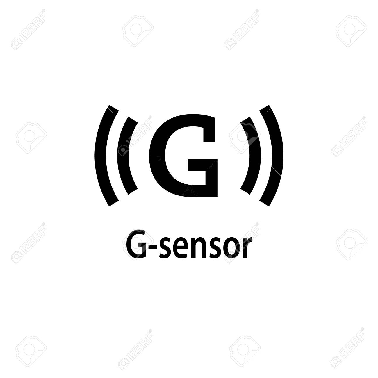 G Sensor Icon Clipart Image Isolated On White Background Royalty Free Cliparts Vectors And Stock Illustration Image