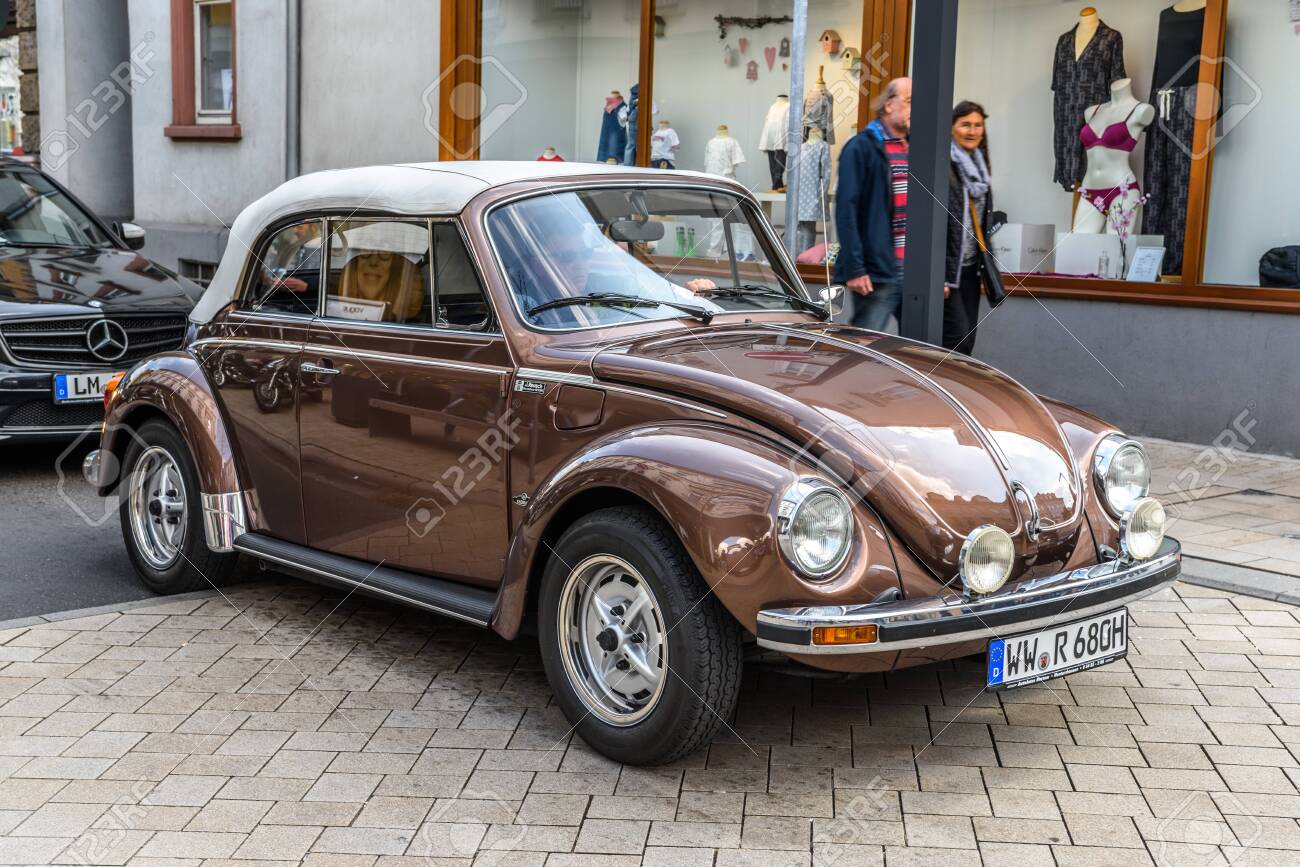 Germany Limburg Apr 2017 Brown Vw Volkswagen Beetle Type