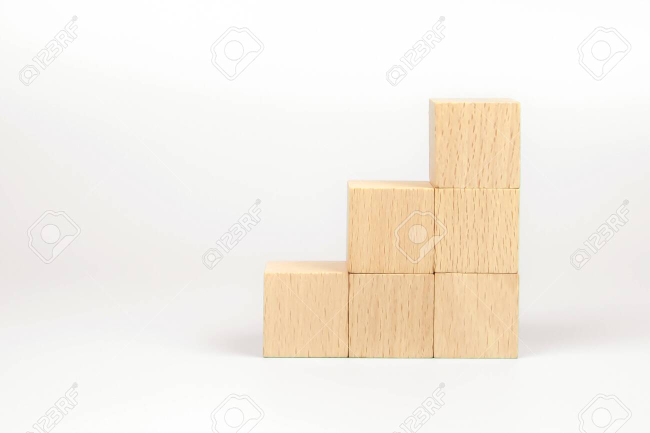 wooden block activity cube