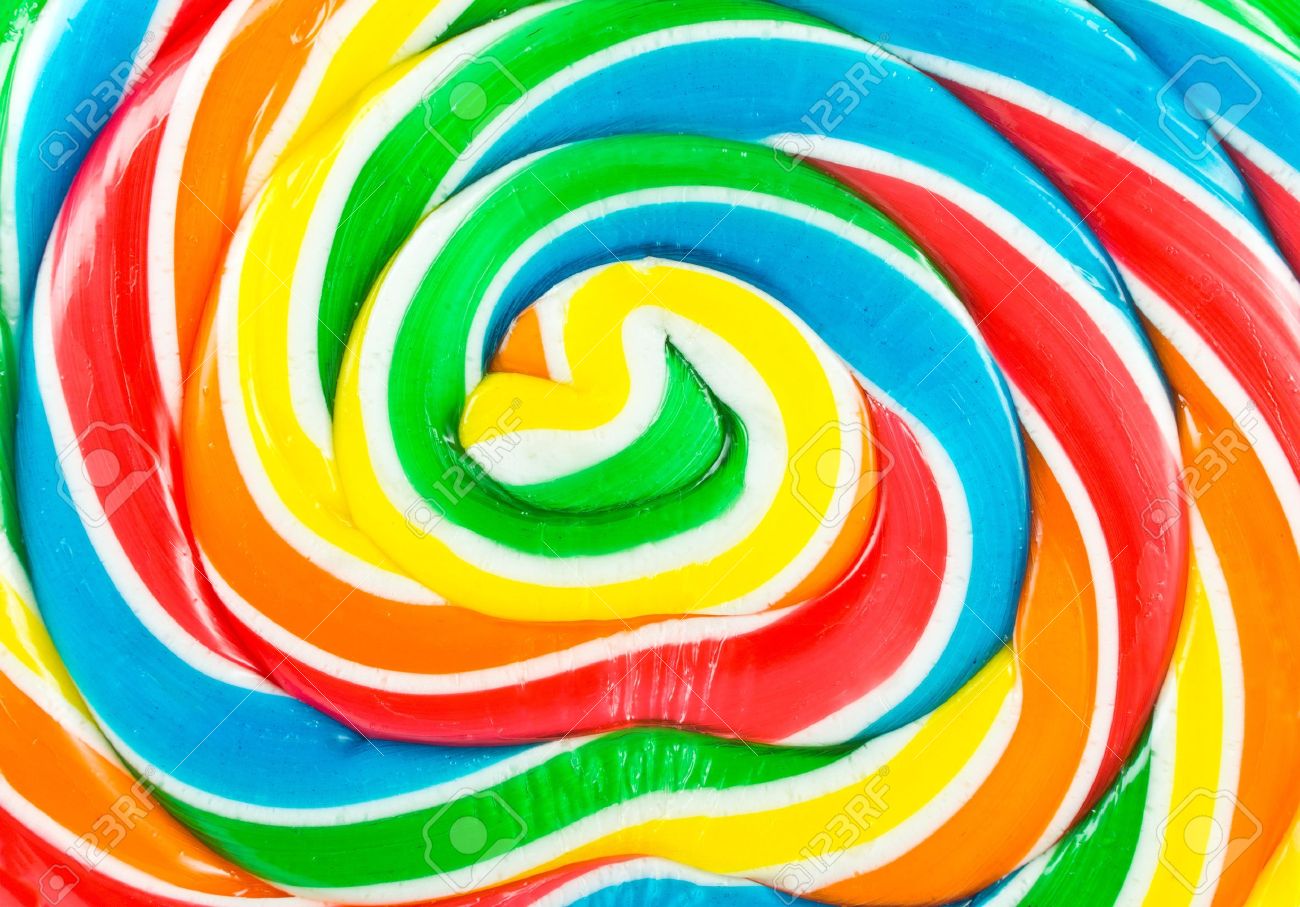 big colorful lollipop close