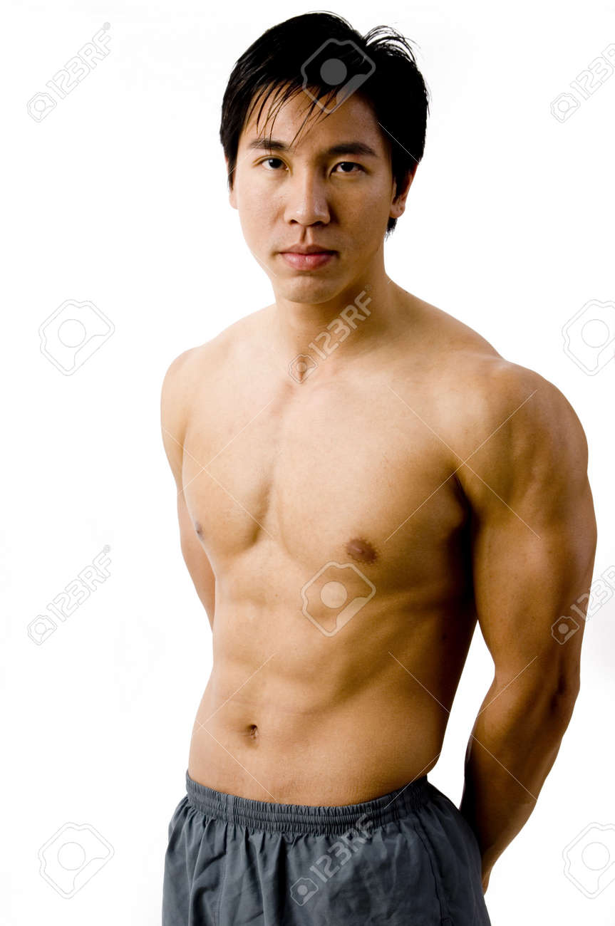 A Colour Picture Of Muscular Chinese Model Stock Photo, Picture and Royalty  Free Image. Image 408653.