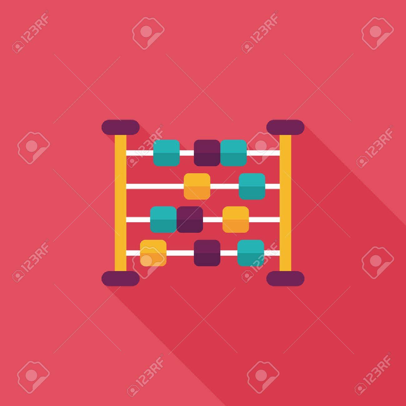 abacus calculation flat icon with long shadow - 31698570 abacus calculation flat icon with long shadow - 31698570