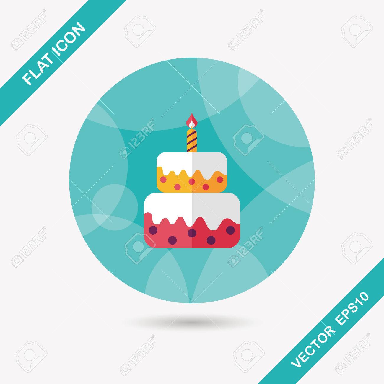 birthday cake flat icon with long shadow,eps10 - 35868864 birthday cake flat icon with long shadow,eps10 - 35868864