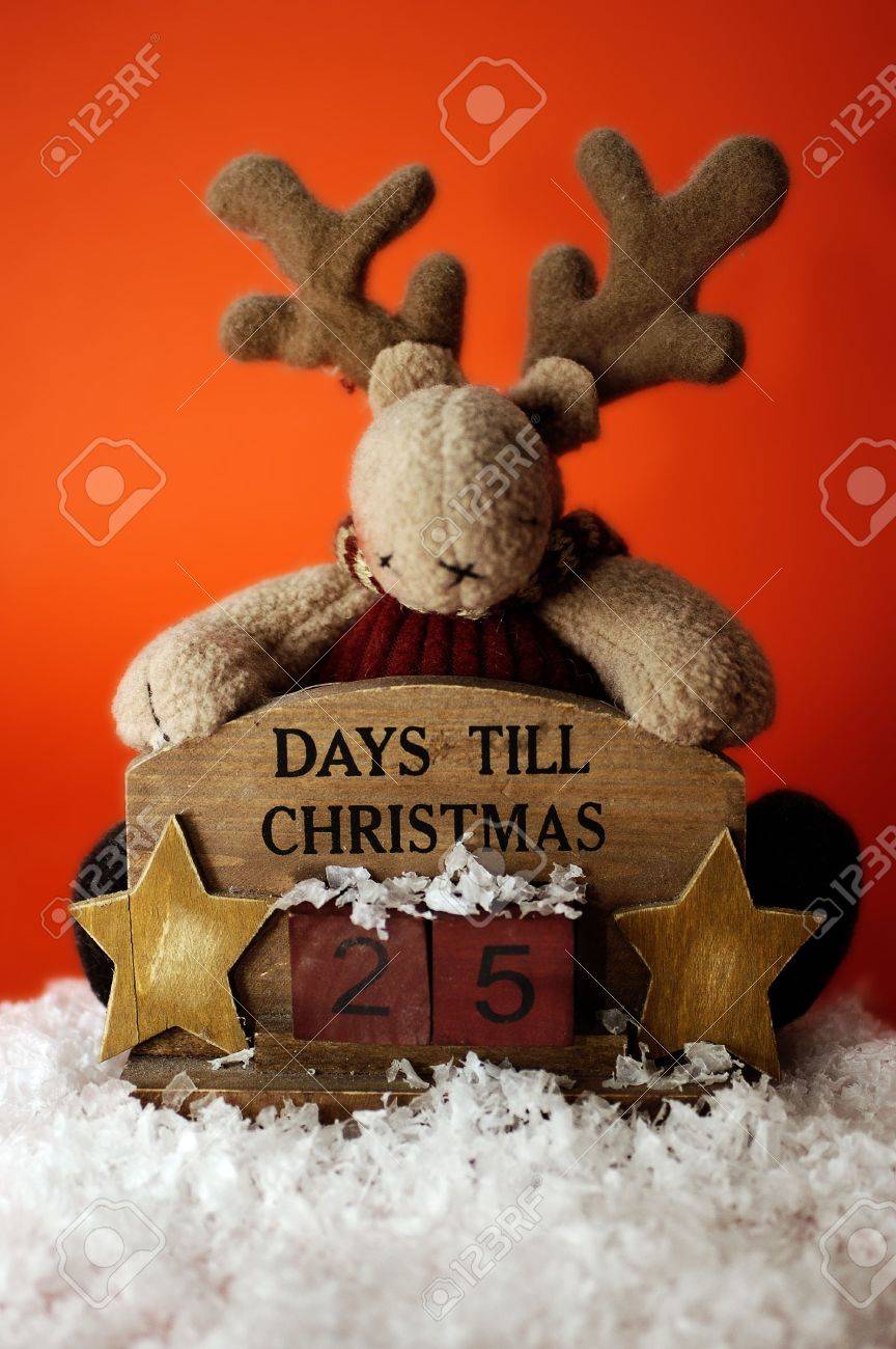 a reindeer counting down to christmas twenty five days to christmas twenty five days of christmas