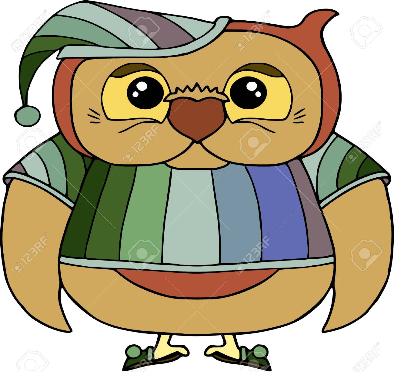 Funny Owl In Striped Pajamas, Cartoon Characters. Funny Birds, Wild Nature. Illustration, Isolated On White Royalty Free SVG, Cliparts, Vectors, And Stock Illustration. Image 83888977. Funny Owl In Striped Pajamas, Cartoon Characters. Funny Birds, Wild Nature. Illustration, Isolated On White Royalty Free SVG, Cliparts, Vectors, And Stock Illustration. Image 83888977.