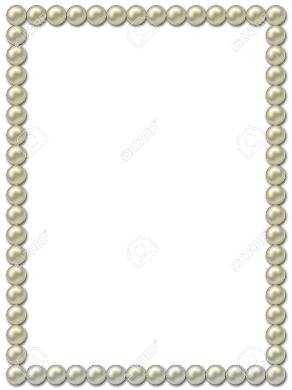 pearl frame necklace stock photo picture and royalty free image