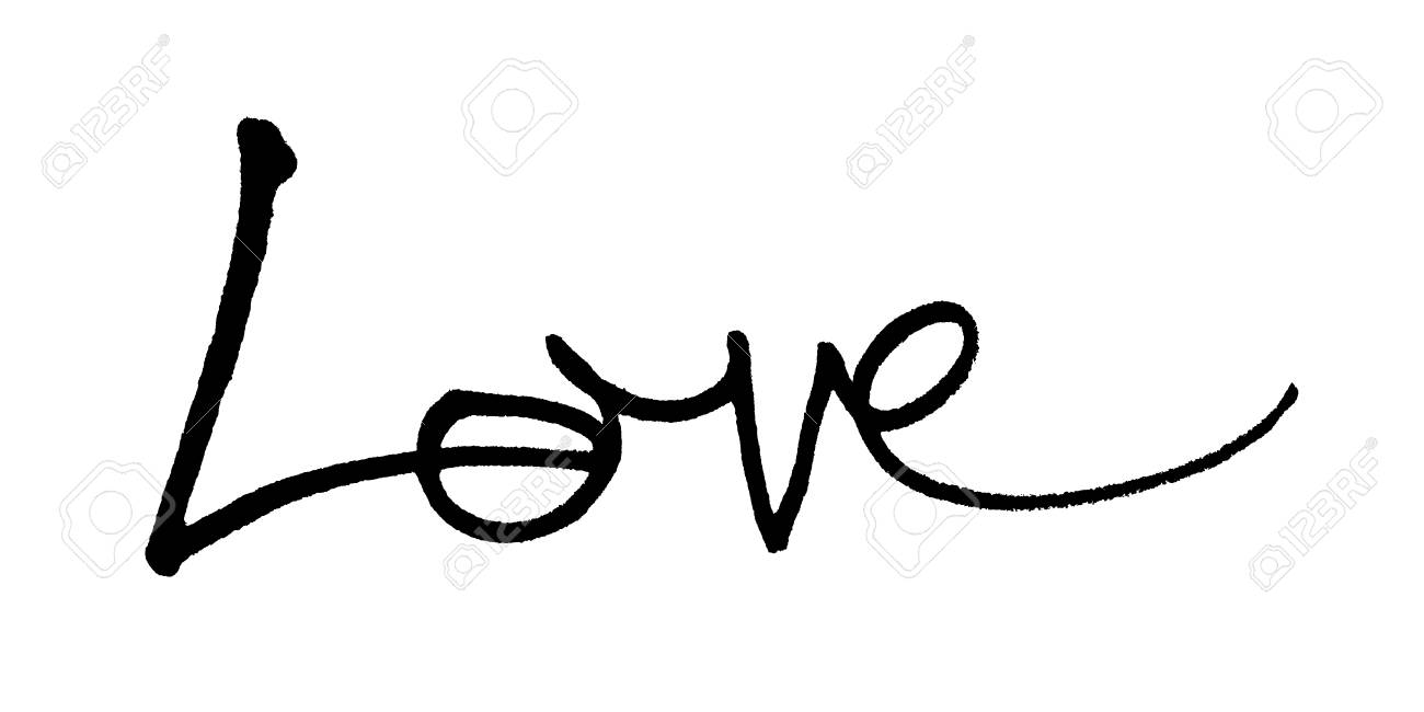 Love Hand Written The Word Love Written By Hand Artistic Word Love Love Hand Written The Word Love Written By Hand Artistic Word Love
