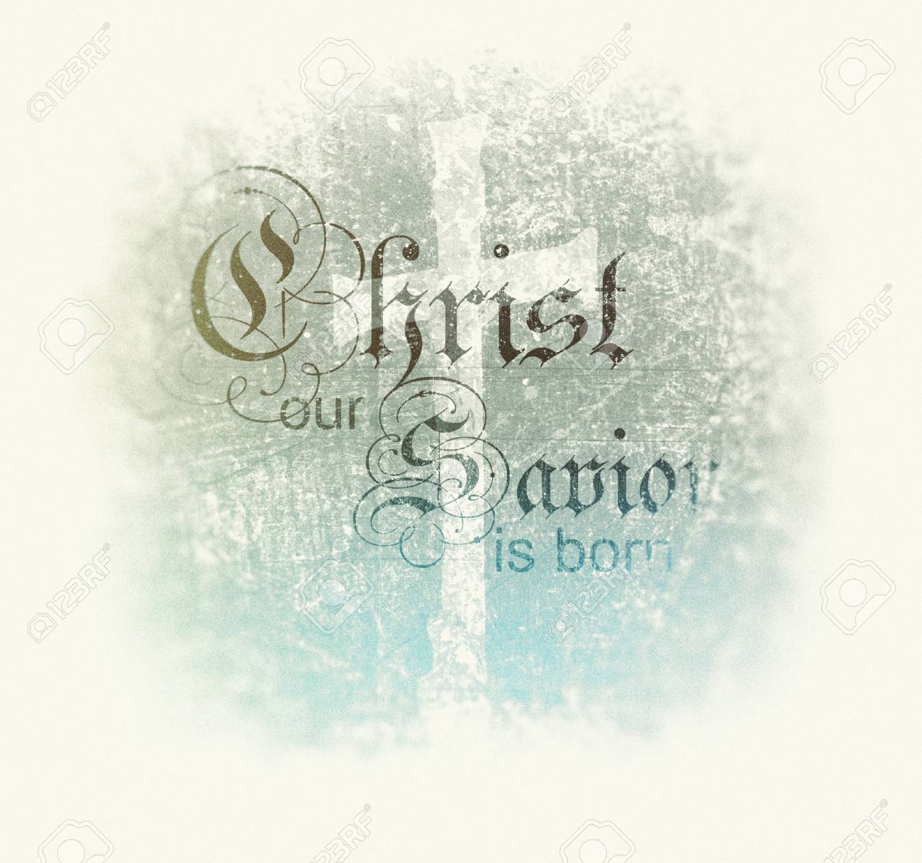 grunge christmas card with the words christ our savior is born words for christmas card