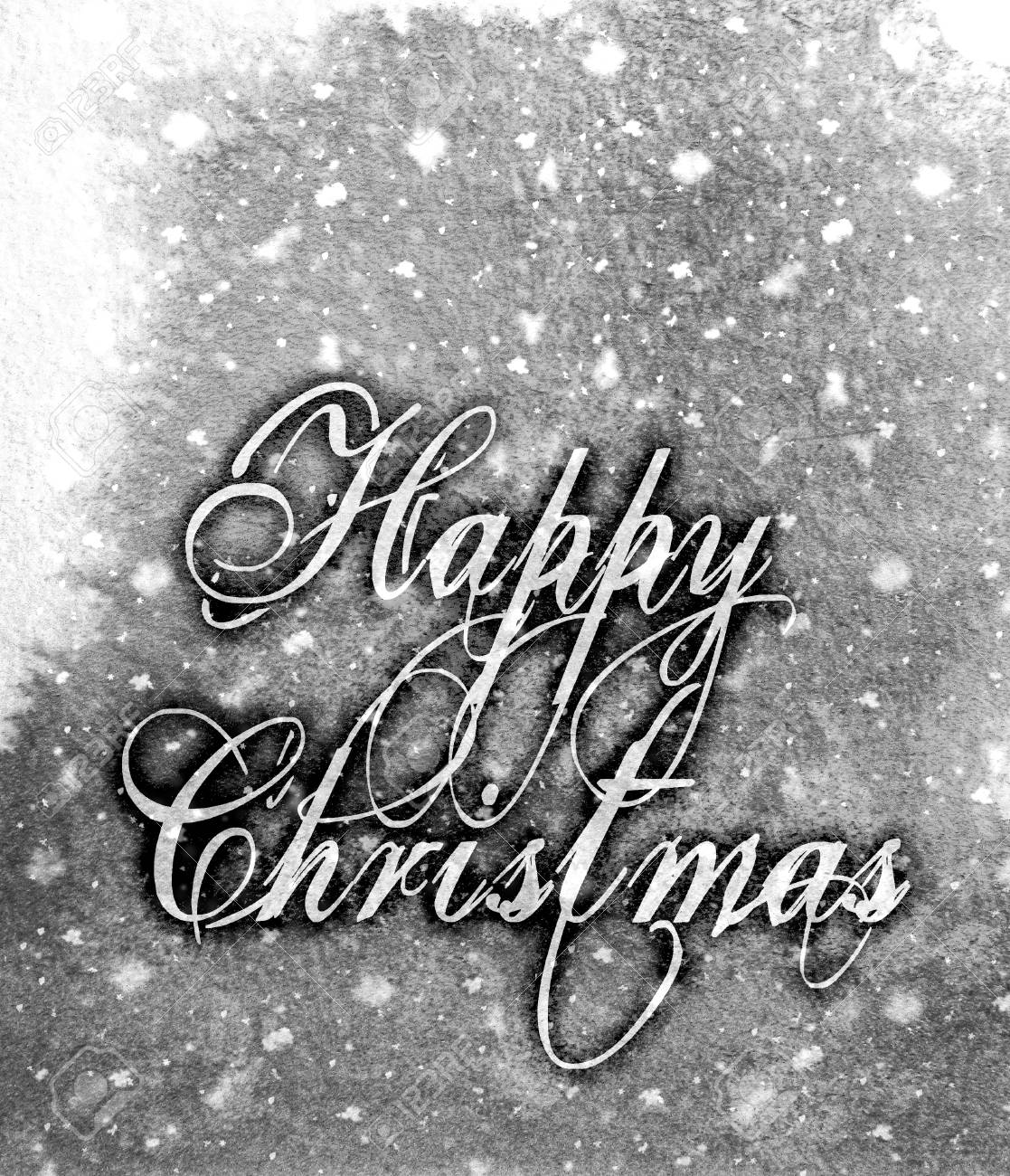 happy christmas a contemporary christmas card with the words contemporary words