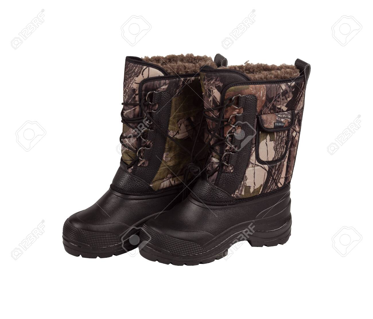 black winter work boots