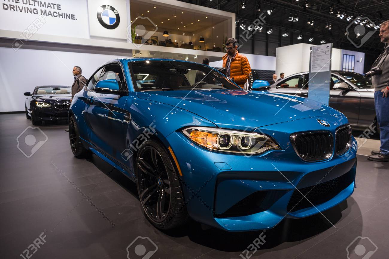 New York Usa March 23 2016 Bmw M2 On Display During The Stock Photo Picture And Royalty Free Image Image 54468942