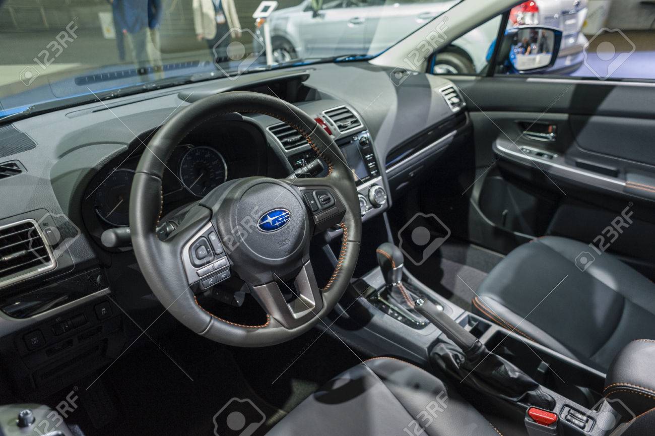 New York Usa March 24 2016 Subaru Crosstrek Interior On Stock Photo Picture And Royalty Free Image Image 54471061