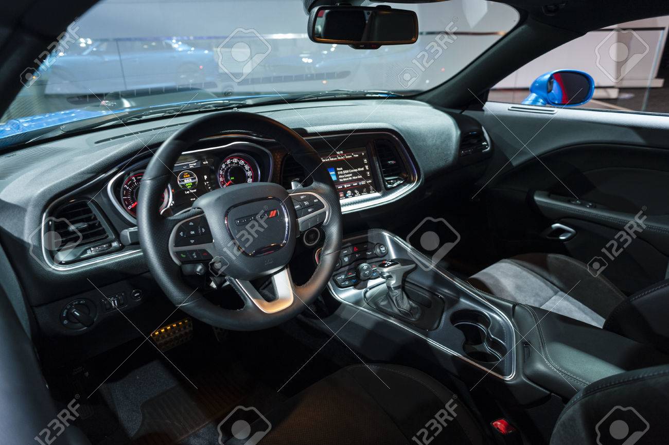 Dodge Challenger Interior >> New York Usa March 23 2016 Dodge Challenger Interior On Dodge Challenger Interior >> New York Usa March 23 2016 Dodge Challenger Interior On