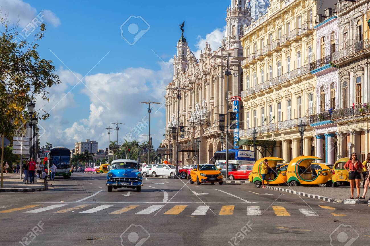 Havana, Cuba - May 13, 2019: Beautiful Street View Of The Old Havana City,  Capital Of Cuba, During A Bright And Sunny Morning. Stock Photo, Picture  and Royalty Free Image. Image 144282783., image size:1300x866