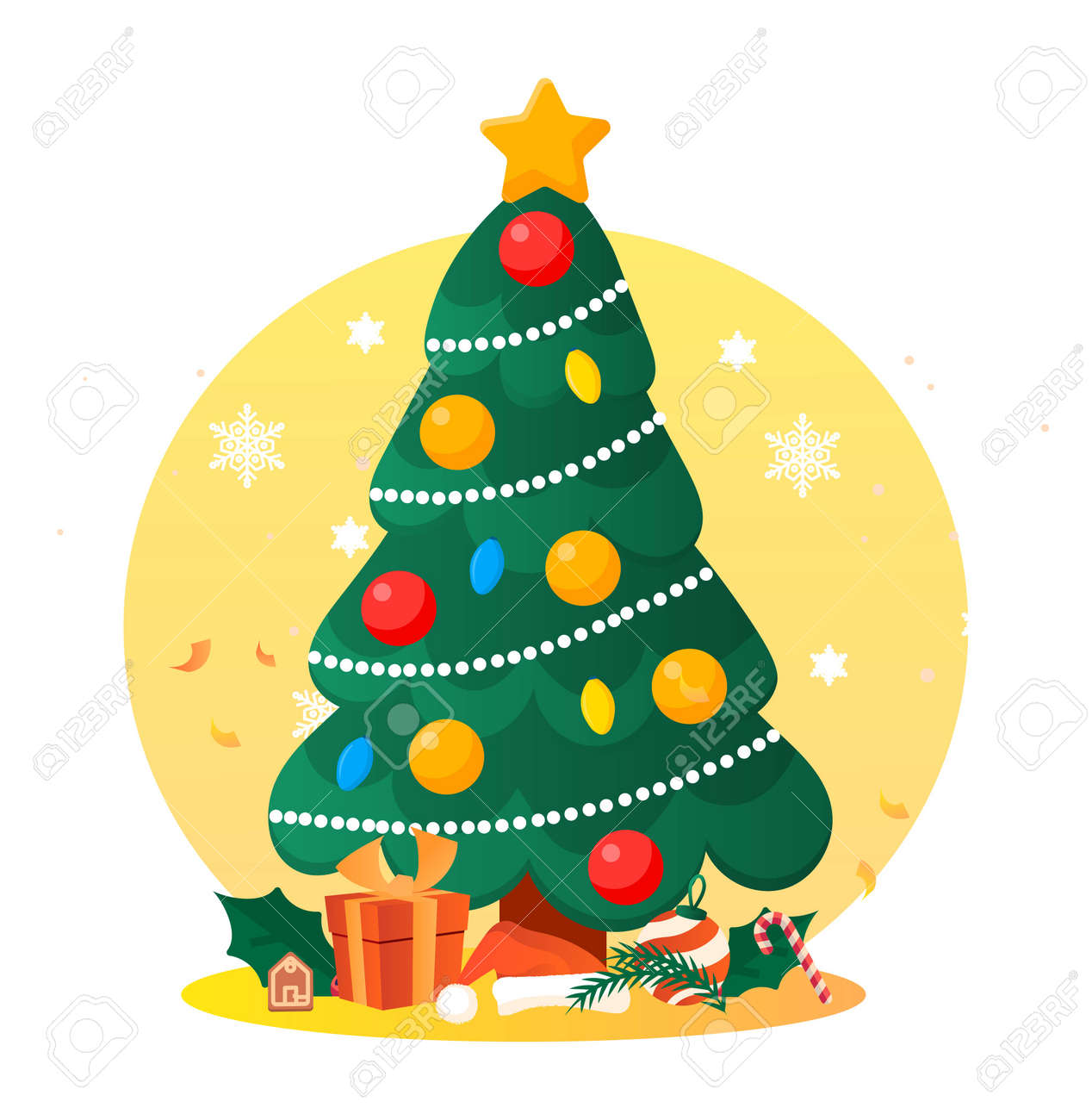 Tarjeta De Navidad Para Hijo Y Nuera Con Estampado De árbol De, image size:1268x1300