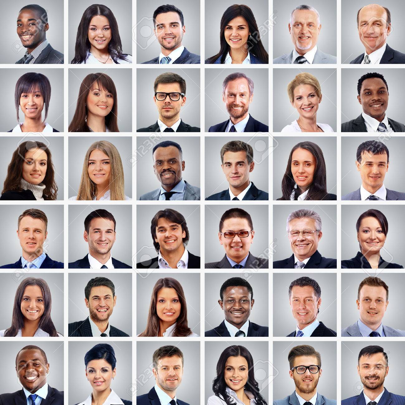 success concept - collage with many business people portraits - 60567242 success concept - collage with many business people portraits - 60567242