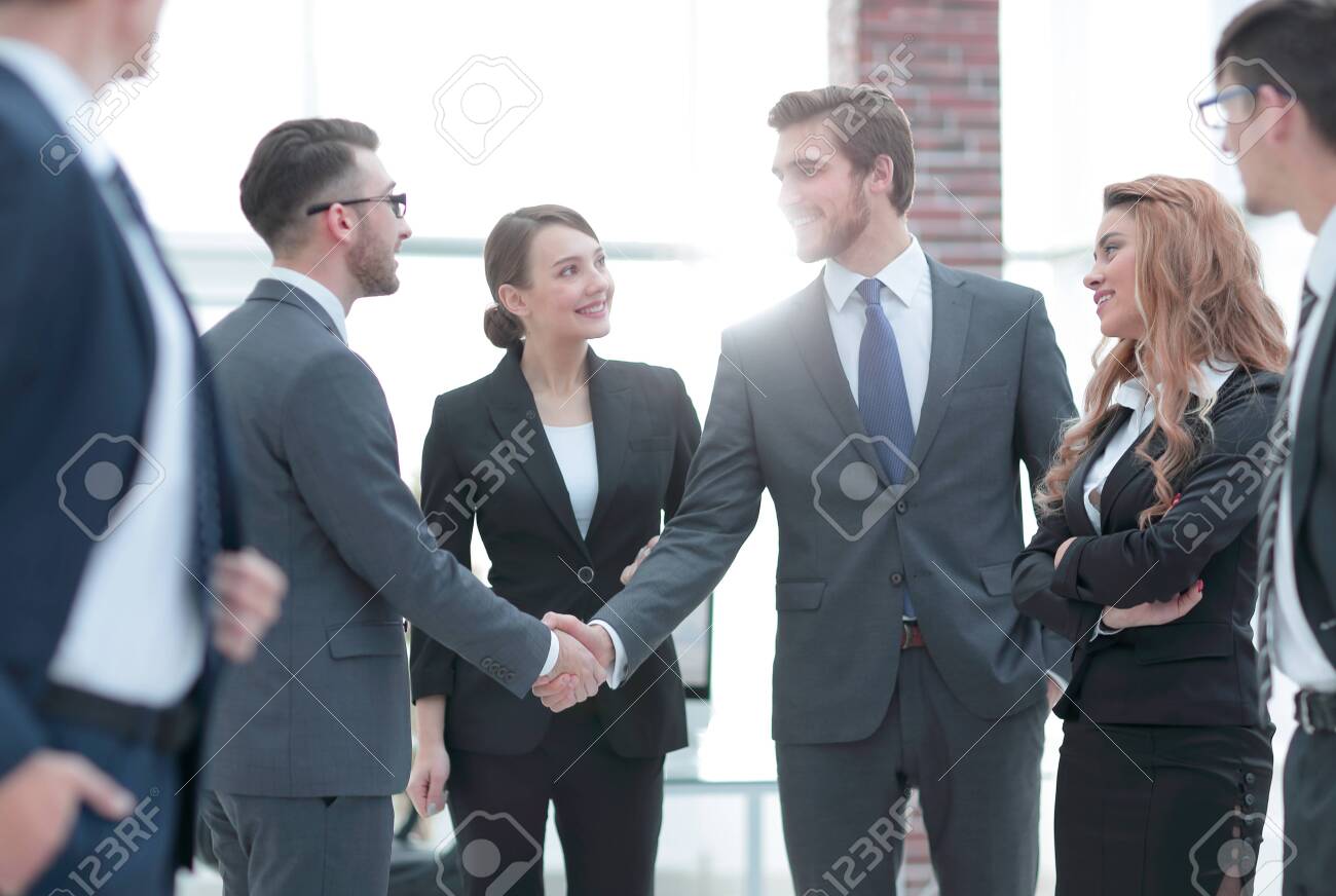 business handshake of businessmen in the office - 120517301 business handshake of businessmen in the office - 120517301