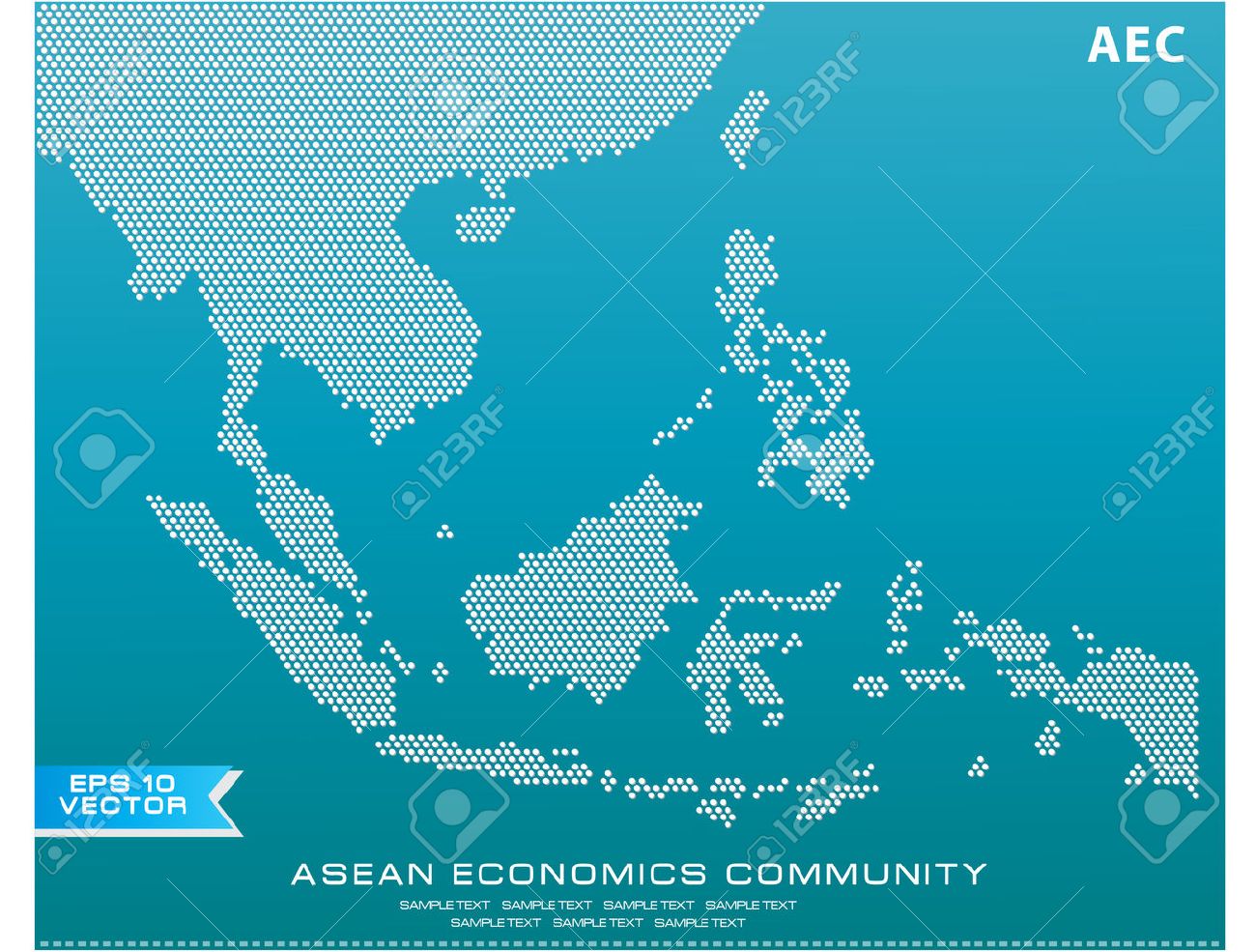 Asean Map dotted style illustration, for background (AEC, AFTA, ASEAN), easy to modify - 36129991 Asean Map dotted style illustration, for background (AEC, AFTA, ASEAN), easy to modify - 36129991