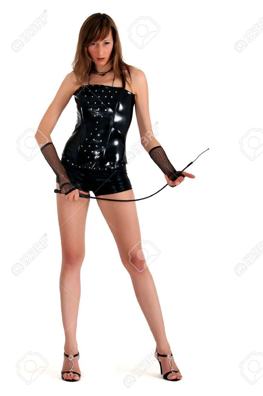 Dominatrix with whip