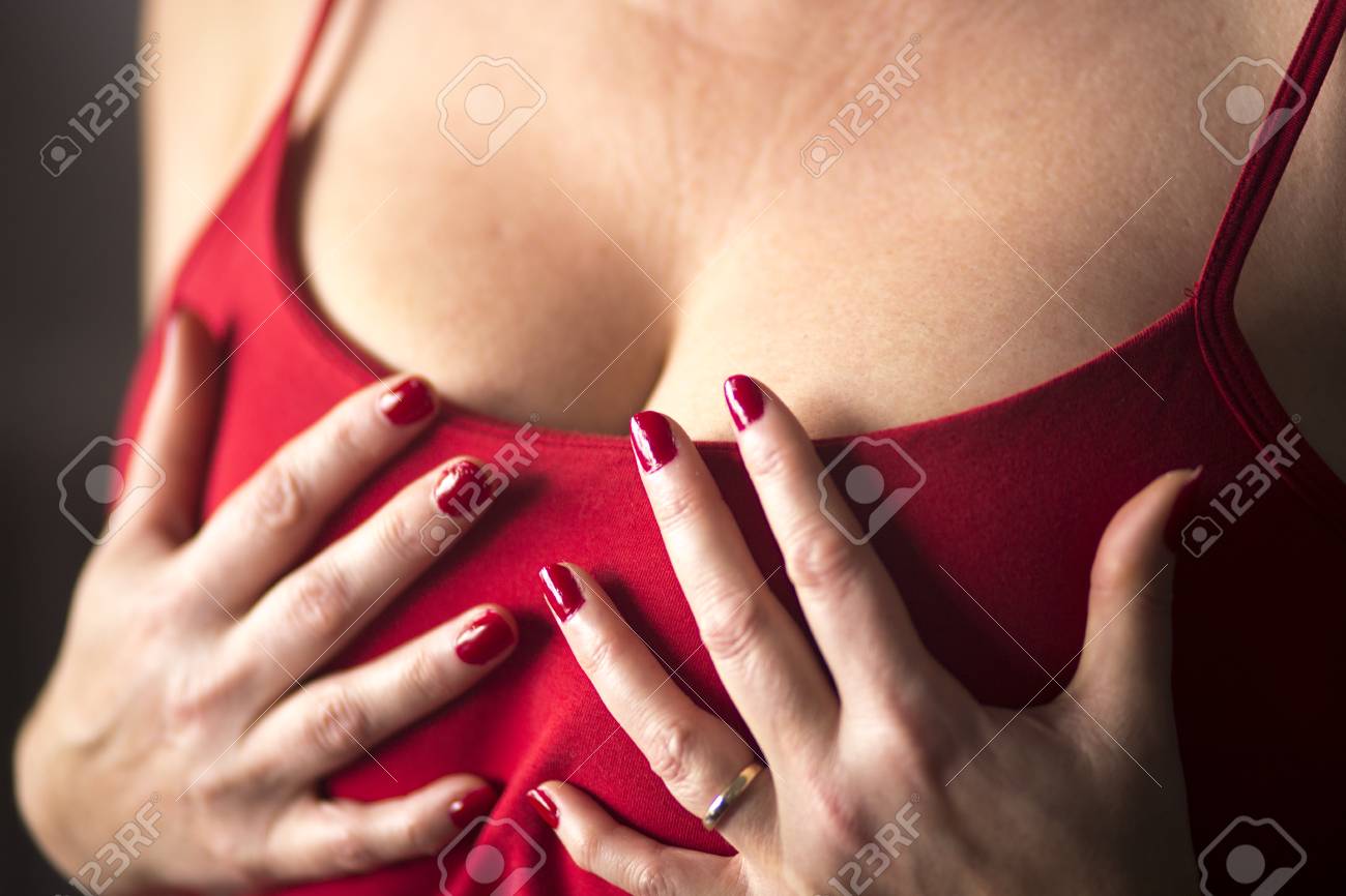 Busty Slim Sexy Lady With Very Big Erotic Breasts And Massive Cleavage  Posing As Adult Model In Photo Shoot. Stock Photo, Picture and Royalty Free  Image. Image 101336327.