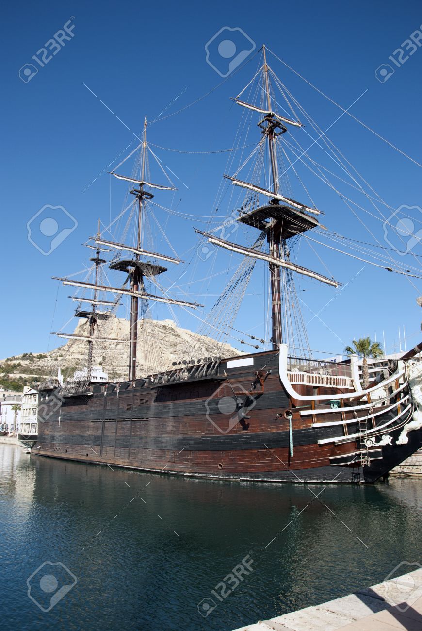 old galleon ship in